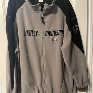 Harley Davidson fleece 3X zip up good condition